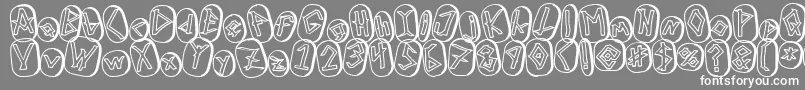 RunezOfOmegaTwo Font – White Fonts on Gray Background