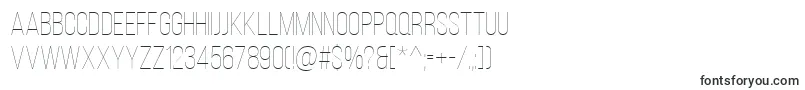 Czcionka BebasNeueThin – rosta typografia