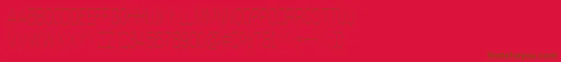 BebasNeueThin Font – Brown Fonts on Red Background