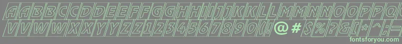 ARewindertitulcmotlobl Font – Green Fonts on Gray Background