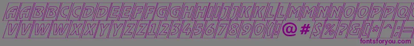 ARewindertitulcmotlobl Font – Purple Fonts on Gray Background