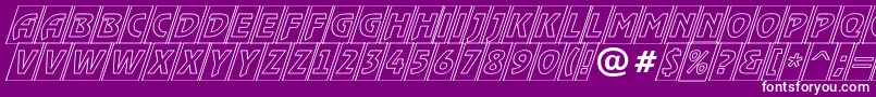 ARewindertitulcmotlobl Font – White Fonts on Purple Background