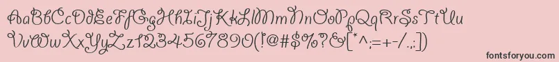 Giddyupwebpro Font – Black Fonts on Pink Background
