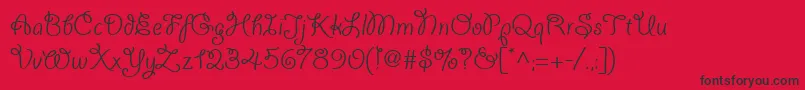 Giddyupwebpro-Schriftart – Schwarze Schriften auf rotem Hintergrund