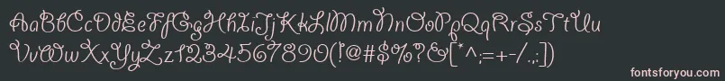 Giddyupwebpro Font – Pink Fonts on Black Background