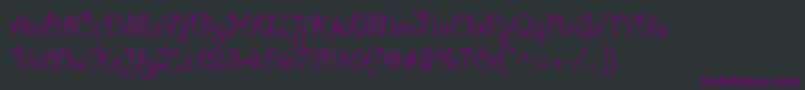 Giddyupwebpro Font – Purple Fonts on Black Background