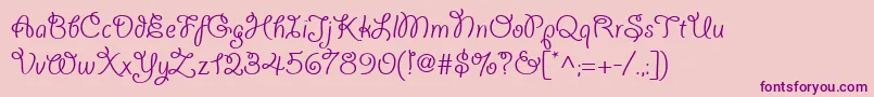 Giddyupwebpro-Schriftart – Violette Schriften auf rosa Hintergrund