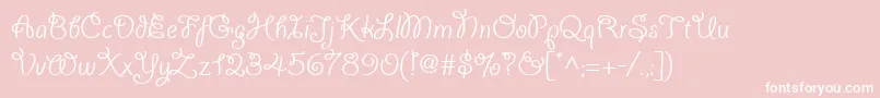 Giddyupwebpro Font – White Fonts on Pink Background