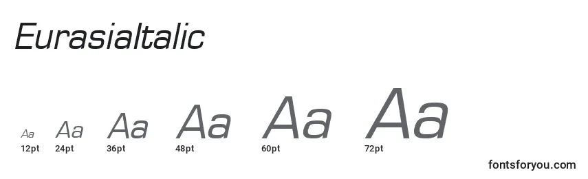 EurasiaItalic Font Sizes