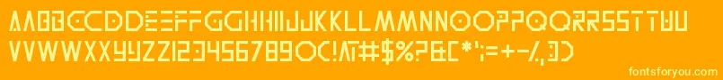 NeonAdventure Font – Yellow Fonts on Orange Background