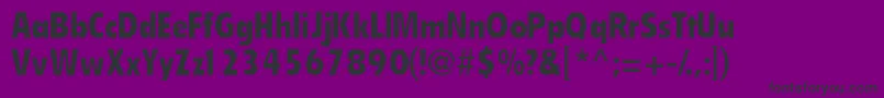 EmphasiscondsskBold Font – Black Fonts on Purple Background