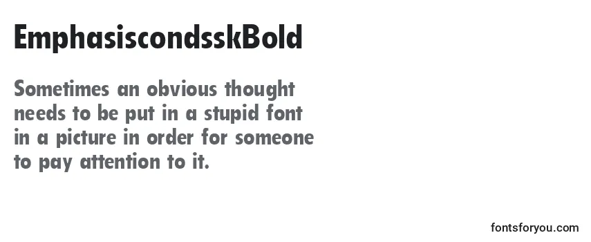 EmphasiscondsskBold Font