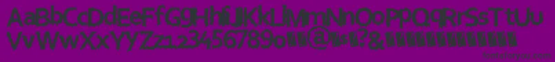 Eurohorror Font – Black Fonts on Purple Background