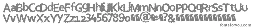 Шрифт Eurohorror – серые шрифты