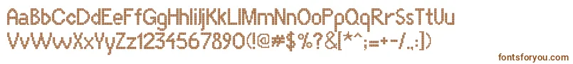 フォントLlmiraiRegular – 茶色のフォント