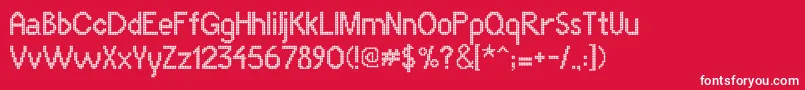 More about LlmiraiRegular Font LlmiraiRegular Font – White Fonts on Red Background