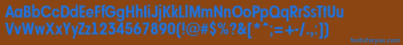 AAvantebsnrBold Font – Blue Fonts on Brown Background
