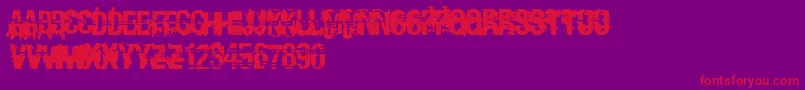 Andydufresne Font – Red Fonts on Purple Background