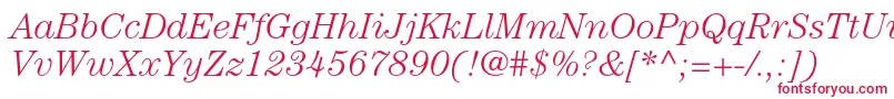 フォントCenturystdLightitalic – 赤い文字