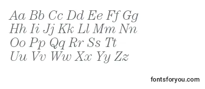 CenturystdLightitalic Font