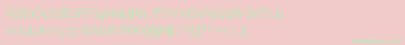 Sweetness Font – Green Fonts on Pink Background