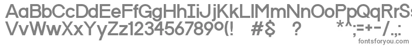 ProgressOrdinWin-fontti – harmaat kirjasimet valkoisella taustalla