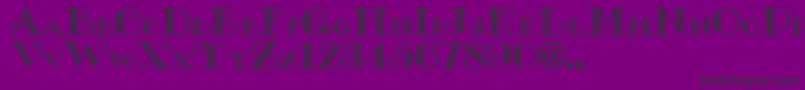 XGalle Font – Black Fonts on Purple Background