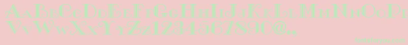 XGalle Font – Green Fonts on Pink Background