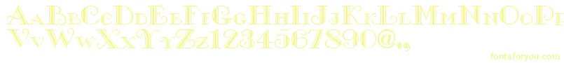 XGalle-Schriftart – Gelbe Schriften