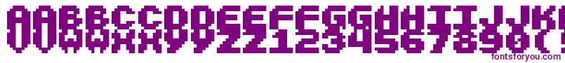 Larcher Font – Purple Fonts on White Background