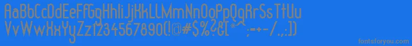 RedheadGoddessBold Font – Gray Fonts on Blue Background