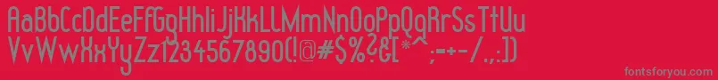Czcionka RedheadGoddessBold – szare czcionki na czerwonym tle