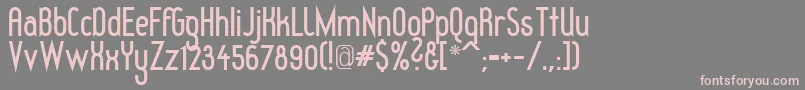 RedheadGoddessBold Font – Pink Fonts on Gray Background