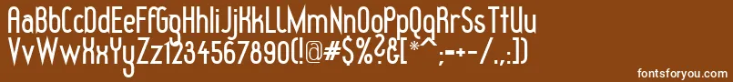 RedheadGoddessBold Font – White Fonts on Brown Background