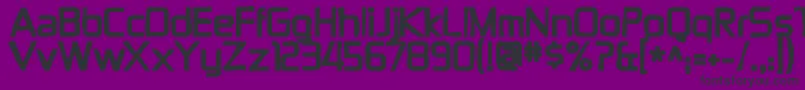 Zektonink Font – Black Fonts on Purple Background