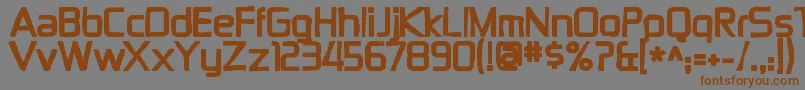 Zektonink Font – Brown Fonts on Gray Background