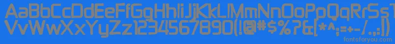 Zektonink Font – Gray Fonts on Blue Background