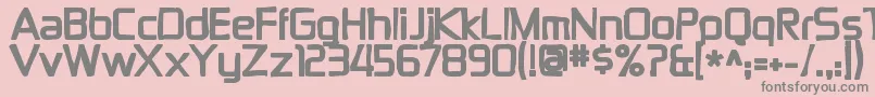 Zektonink Font – Gray Fonts on Pink Background