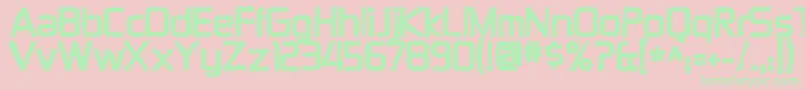 Zektonink Font – Green Fonts on Pink Background