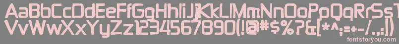 Zektonink Font – Pink Fonts on Gray Background