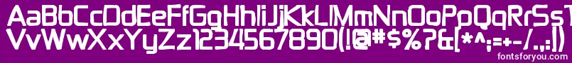 Zektonink Font – White Fonts on Purple Background