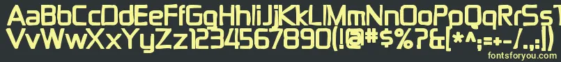 Zektonink Font – Yellow Fonts on Black Background