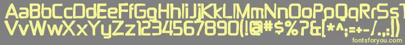 Zektonink Font – Yellow Fonts on Gray Background