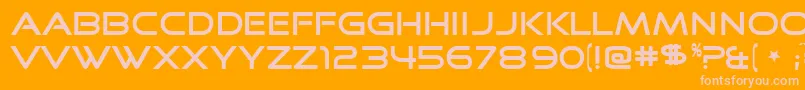 fuente GoodTimes – Fuentes Rosadas Sobre Fondo Naranja