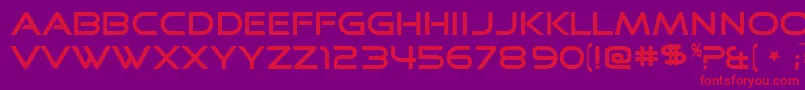 GoodTimes Font – Red Fonts on Purple Background
