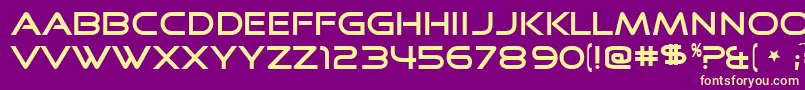 GoodTimes Font – Yellow Fonts on Purple Background