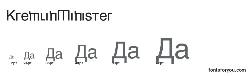 KremlinMinister Font Sizes