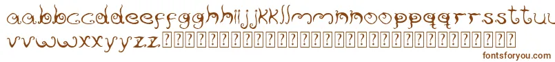 Reservoirink Font – Brown Fonts on White Background