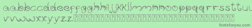 Reservoirink Font – Gray Fonts on Green Background