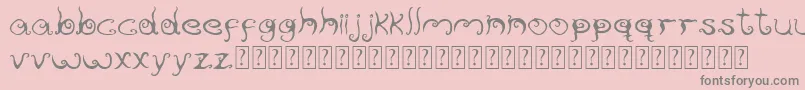 Шрифт Reservoirink – серые шрифты на розовом фоне